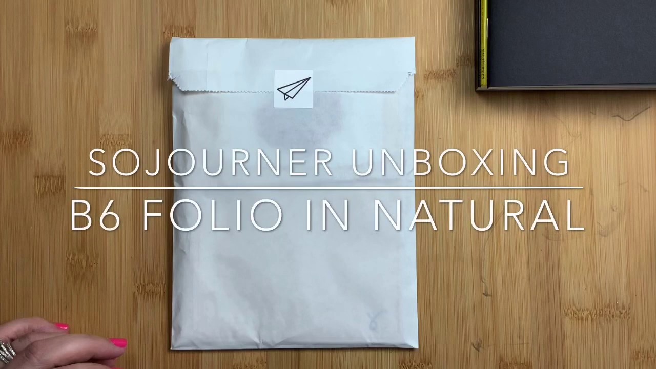 Unboxing: Sojourner B6 Folio in Natural Leather 👏🏼