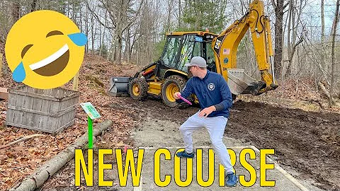 PLAYING CONSTRUCTION ZONE DISC GOLF!?