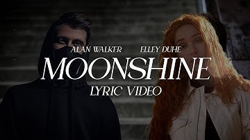 Alan Walker, Elley Duhe - Moonshine (Live Version) [Lyric Video]