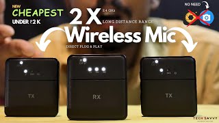 Wireless Mic|Without Open Camera|Best For Youtube Videos @2499 Direct Plug and Play #wireless_mic #7