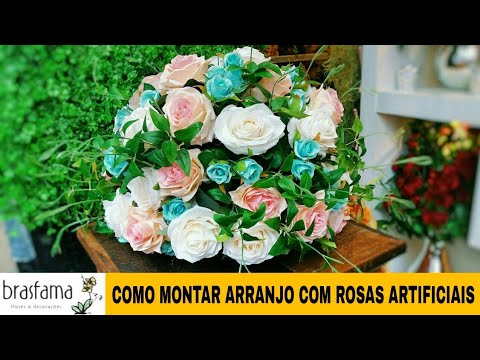 COMO MONTAR ARRANJO DE ROSAS ARTIFICIAIS SEM O VASO| Inscreva-se no canal e  compartilhe... - thptnganamst.edu.vn