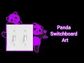 Wall painting  panda switchboard painting differentcurry  wallpaintingideas wall