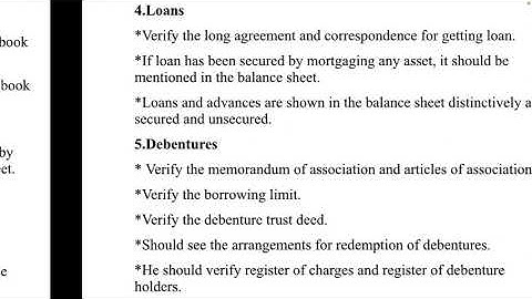 Auditing verification and valuation of liabilities