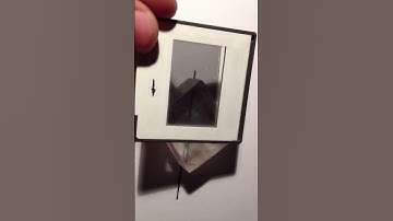 Birefringence: A calcite crystal seen through a linear polarizing filter