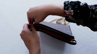 LV Toiletry 19 with grommets & gold chain - turn the LV Toiletry 19 into a crossbody bag