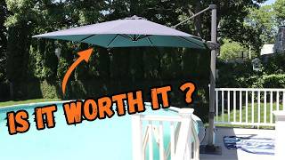 How to Choose the BEST Pool Umbrella? | Purple Leaf Cantilever Umbrella Review
