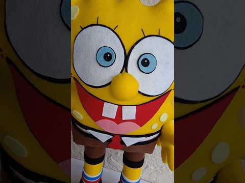 Bob esponja em feltro 💛#feltro #decoracaocriativa #artes #artesanato  #decoracaodefestainfantil