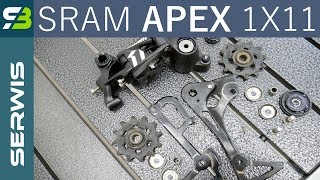 Przerzutka tylna Sram Apex 1x11 wymaga regularnego serwisowania.