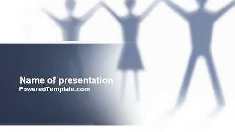 People Holding Hands PowerPoint Template by PoweredTemplate.com
