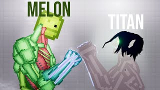 Melon Titan vs Attack on Titan - People Playground 1.26