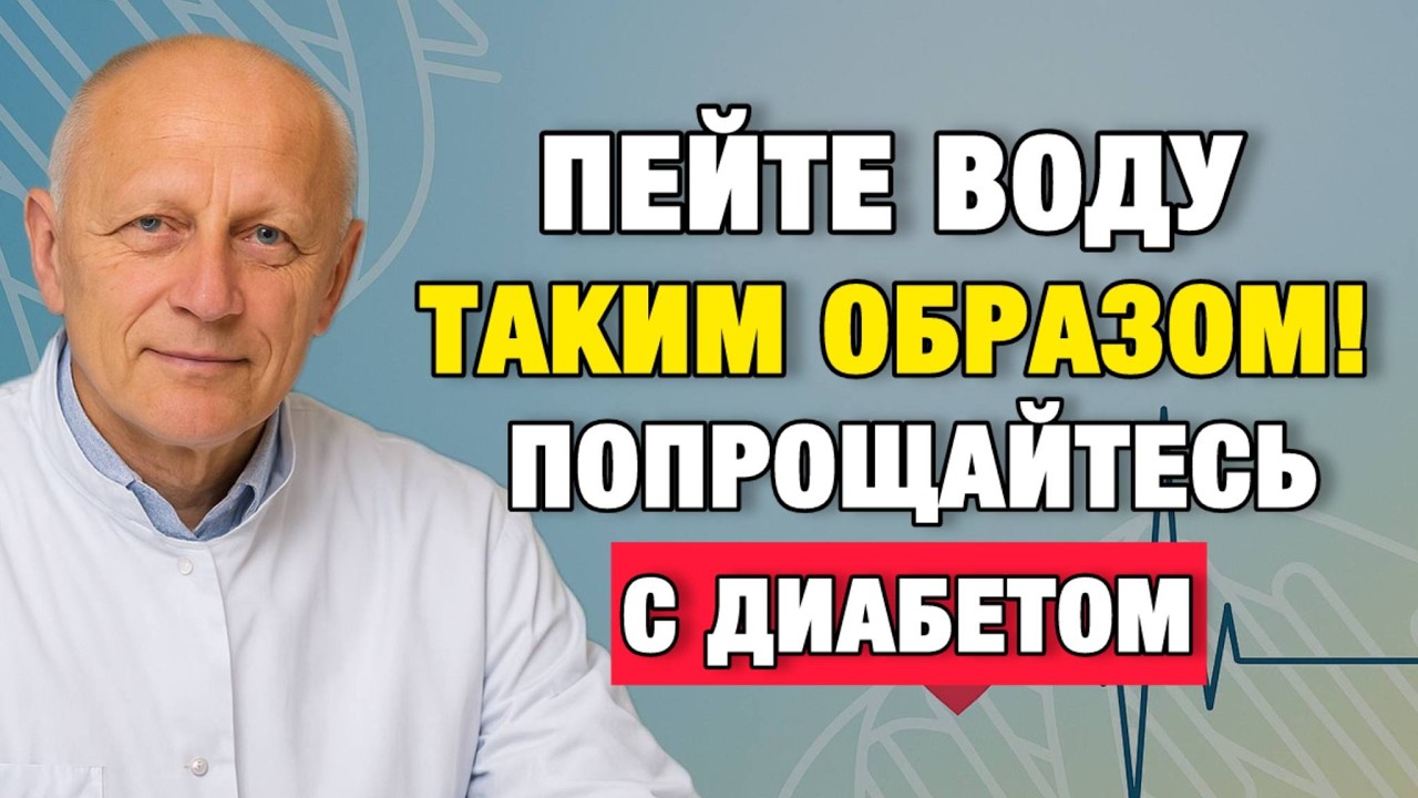 Правильная вода при диабете: простой режим, который стабилизирует сахар