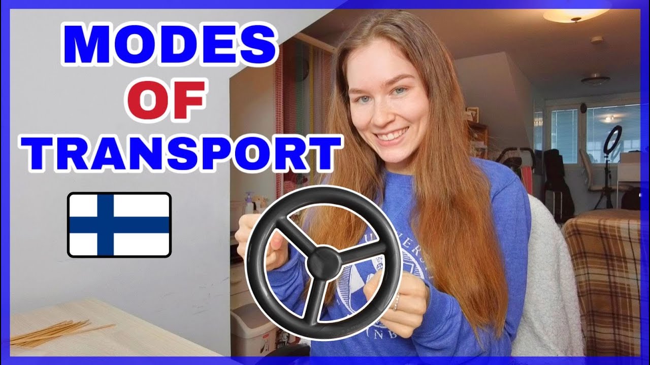 Виды транспорта на финском языке 🚂🚲🚕