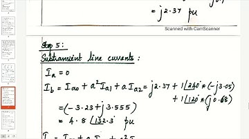 Module 4 lecture 9 - Problem 3 - LLG fault without fault impedance