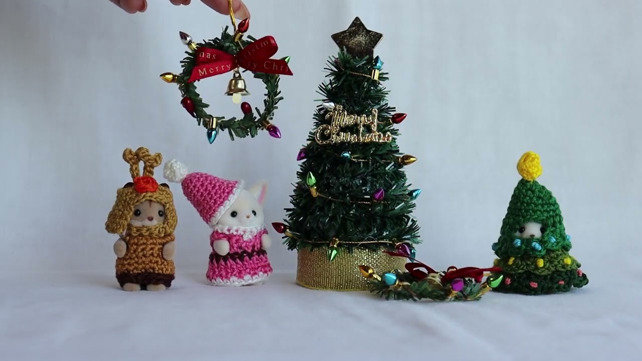 Joyeux Noël Sylvanian Families - DIY de Noel - Miniature Sylvanian Families  inspired tutorial 