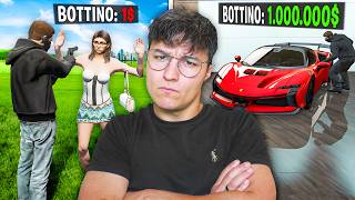 CRIMINALE da 1$ VS 1.000.000$ su GTA 5!