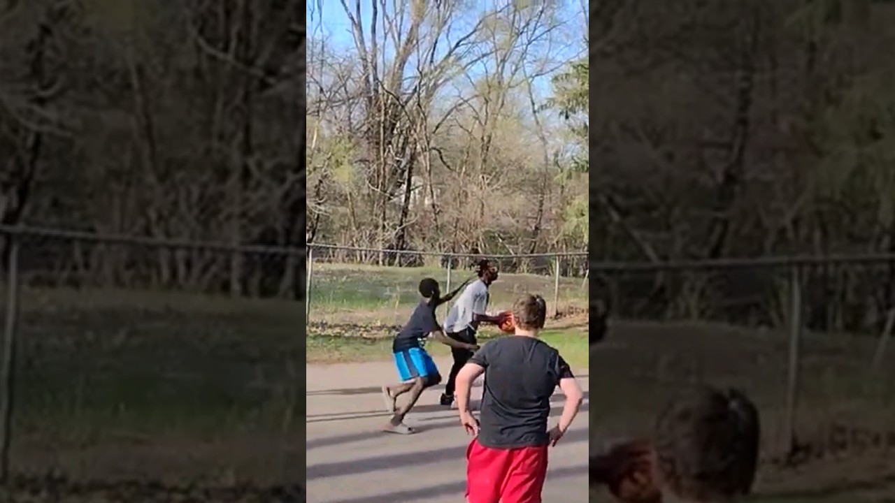 *NEW* 🔥 BACKYARD BASKETBALL 🏀 *INSANE* BLOCK BY THE "SMALLEST" PLAYER