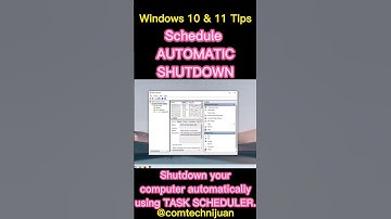 Windows 10 & 11 Tips   Schedule Automatic Shutdown #shorts