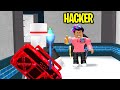 I found a hacker in murder mystery 2.. (Roblox)