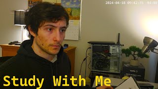 Study with Me Live | 12 hours part 2 | Pomodoro 90 / 15 | Rain