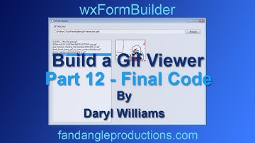 wxFormBuilder: Build a Python Gif Viewer Part 12 - Final Code