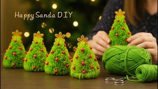 I Make a LOT of Them for Gifts and to Decorate the House - Easy Yarn Christmas Trees, You'll Love It