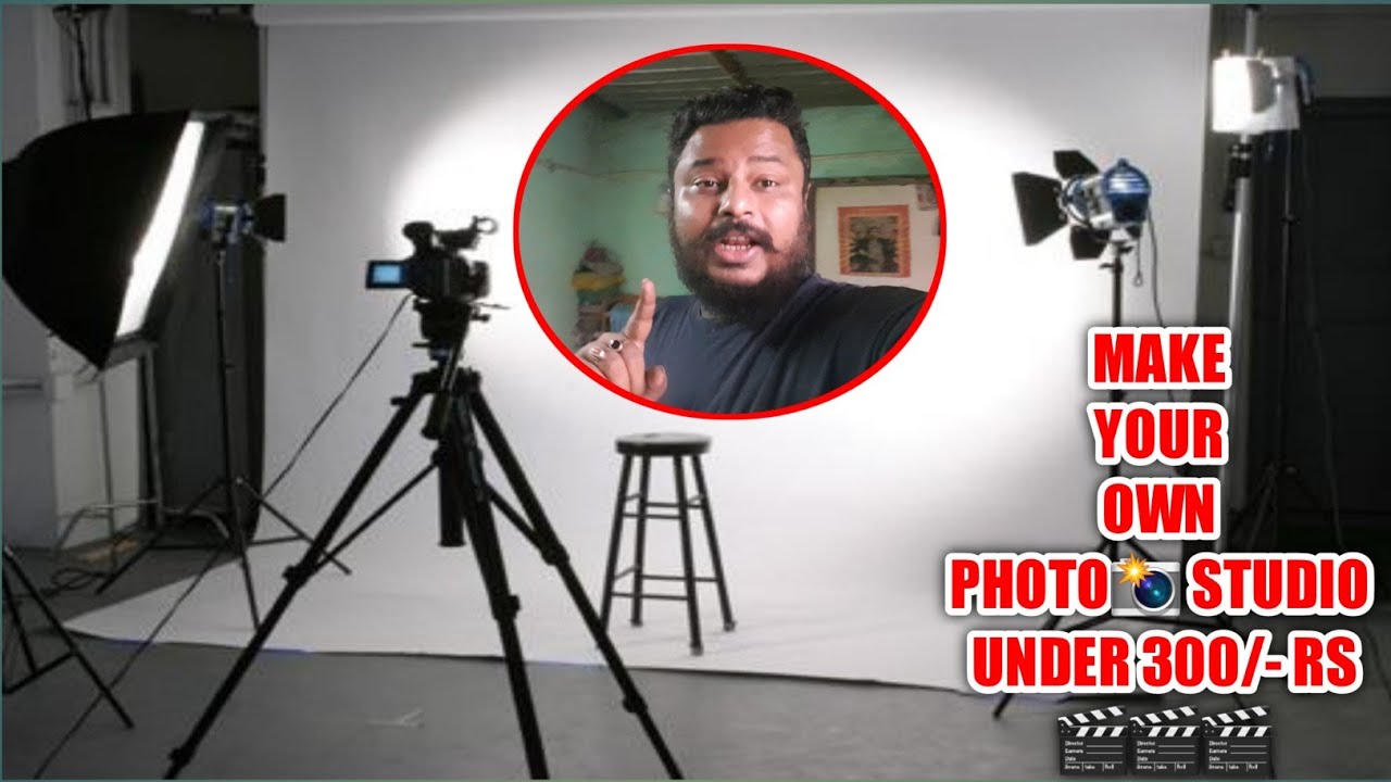 HOME STUDIO SETUP FOR PHOTOSHOOT AND YOUTUBE VIDEOS UNDER 300 RS - YouTube