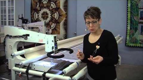 Video 4 Threading your longarm quilting machine and changing your bobbin