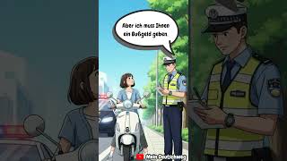 🛵 Kein Helm, hohe Strafe! Basic German Conversation A2 Dialoge für den Alltag #deutschlernen