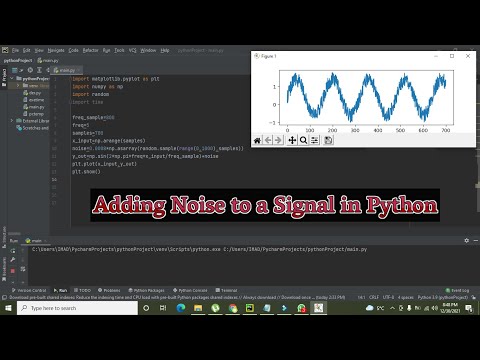how to add noise to a signal in python | Adding noise to a signal in pycharm
