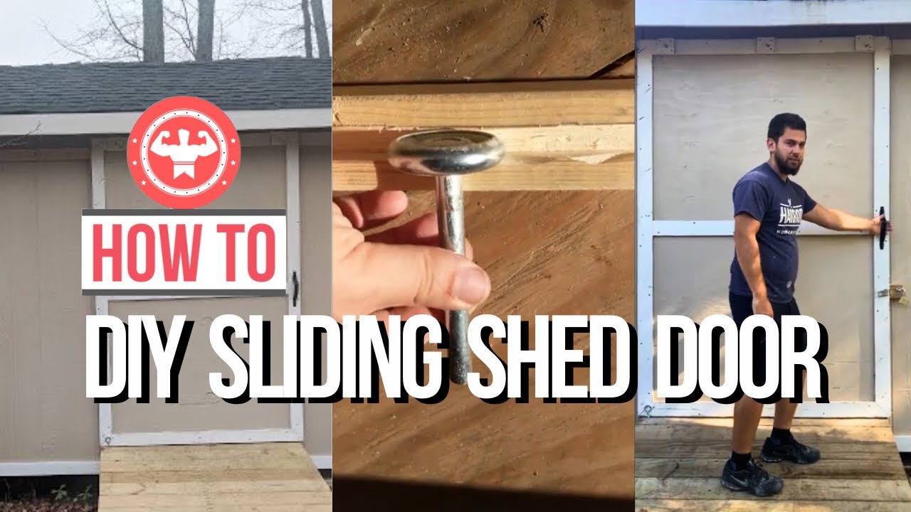 10 Sliding Shed Door DIY Easy & Quick with Lowe’s Supplies YouTube