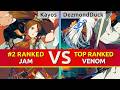 GGST 2.00 ▰ Kayos (#2 Ranked Jam) vs DezmondDuck (TOP Ranked Venom). High Level Gameplay