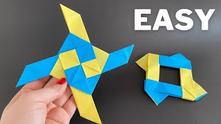 Как сделать звезду ниндзя из бумаги | Оригами Сюрикен