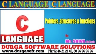 C language ||Pointers ,structures & functions in C by Shiva