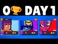 I made a 0 trophy account  22 free brawlers