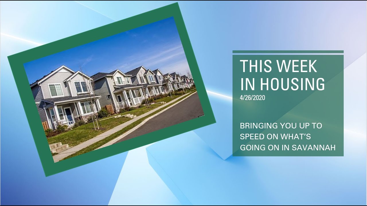 Housing Market Update In Savannah, GA - YouTube