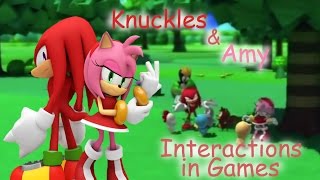 Knuckles and Amy  - Interactions in games