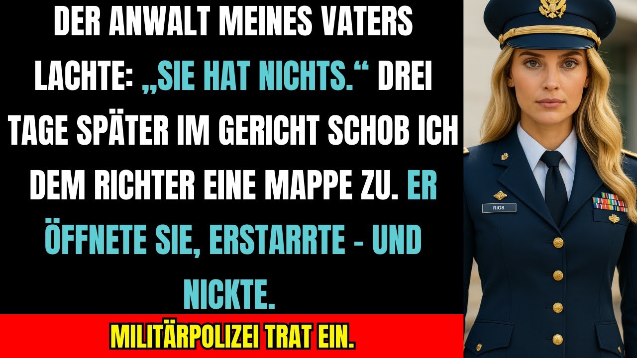 Mein Vater verklagte mich – doch im Gericht rief der Richter die Militärpolizei