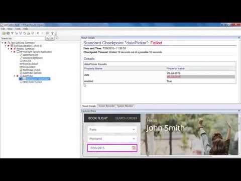 Insert and parameterize check points in UFT/QTP