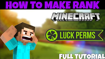 How To Make Ranks in Aternos Server 1.21| How To Make Ranks With Luckperms |  Ranks Plugin