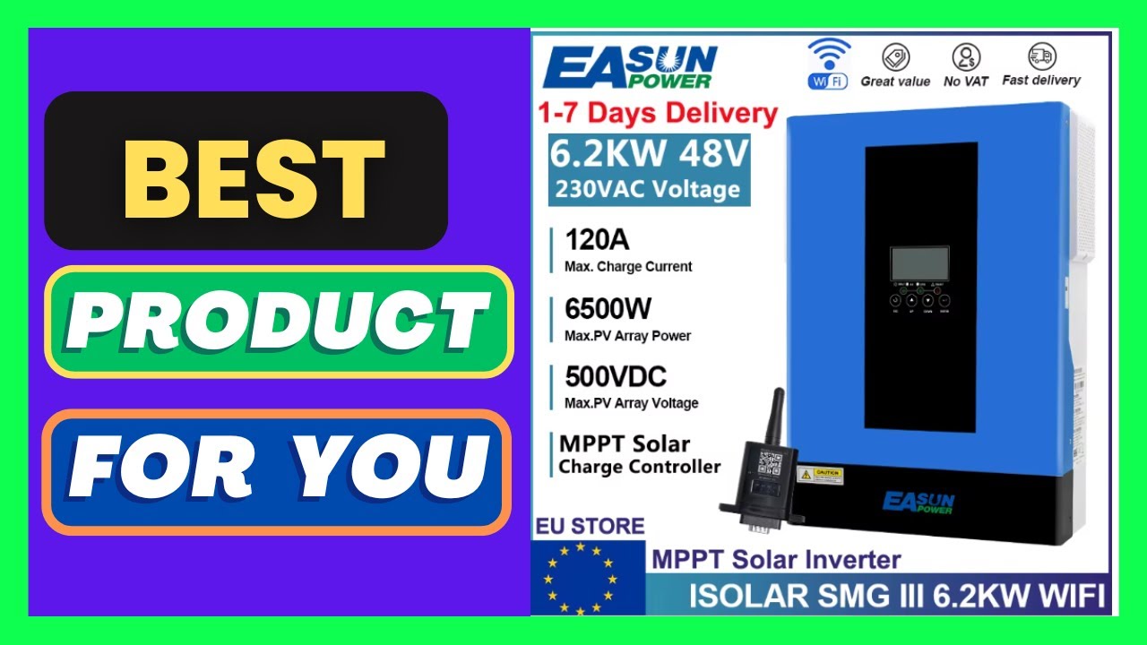 EASUN POWER 6200W Hybrid Solar Inverter - YouTube