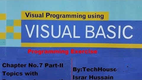 Visual Basic programming Chap 7 part 2 Array Complete, BSc, ADS Punjab, GC university, IT series