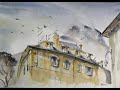 COME LO COMPLETO?? Acquerello tutorial facile, Easy watercolor Landscape demo: How do I complete it?