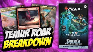 Temur Roar Commander Decklist FULL BREAKDOWN  - Magic The Gathering Tarkir: Dragonstorm