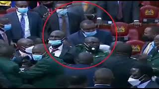 MP Kimani Ngunjiri attacking lady sergeant-at-arms in the National Assembly.