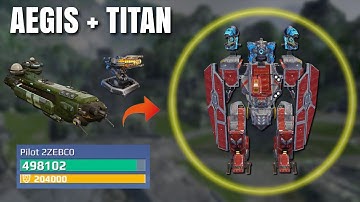 [WR] Arthur With Aegis Shield Gameplay - Mother Ship & Aegis Blast System | War Robots Test Server