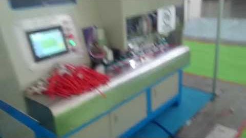 fully automatic power cable stripping crimping machine