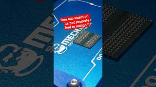 My first successful memory reball #fyp #gpu #soldering #reballing