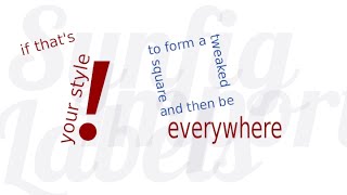 Text motion animation in Synfig: Import Labels!