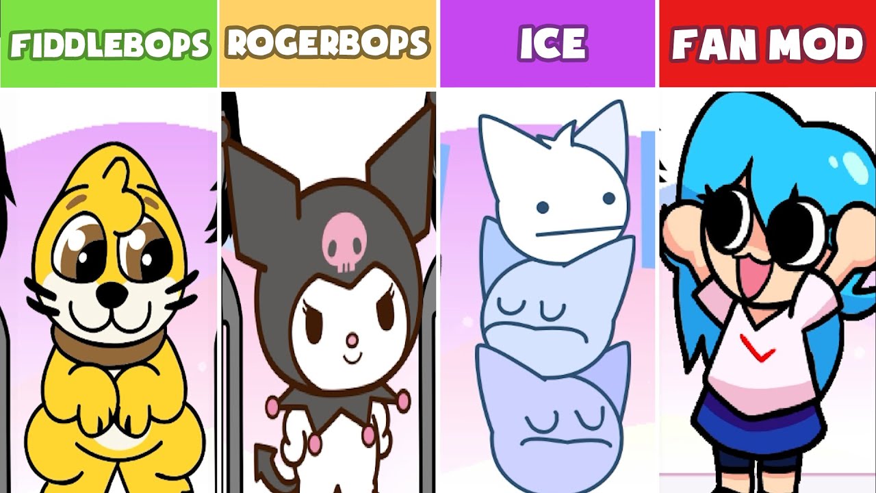 Incredibox : Fiddlebops Original Vs. Cool As Ice Vs. Rogerbops Vs. Fan Mod | (NEW MOD)