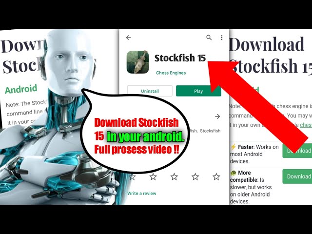 Download Stockfish 15 on your android phone 🤫  how to install stockfish  chess engine on android 